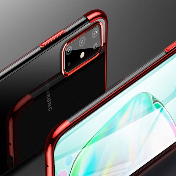 Samsung Galaxy S20 Plus Kılıf CaseUp Laser Glow Kırmızı 2